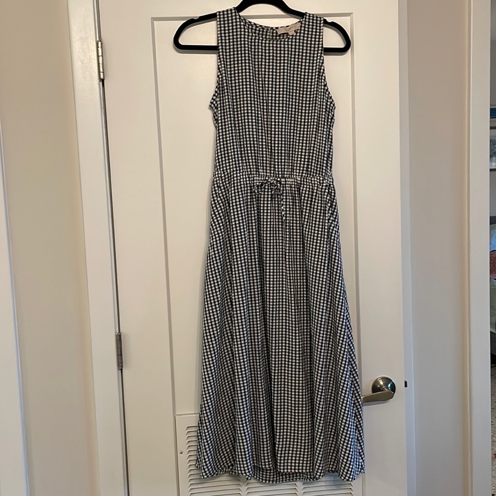 Loft open back midi dress